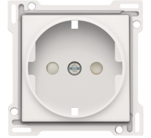 Niko Пластик Белая сталь Накладка розетки с шт., с/з