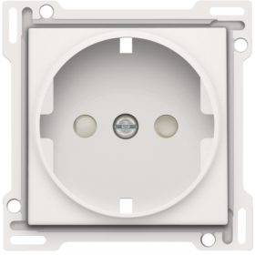 Niko Пластик Белая сталь Накладка розетки с шт., с/з