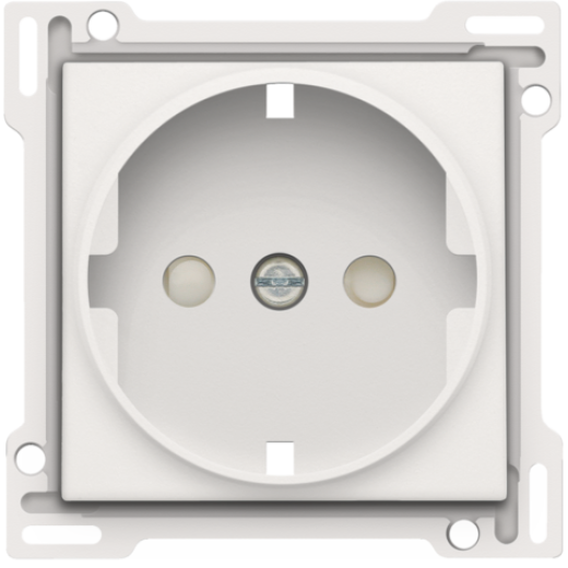 Накладка розетки с шт., с/з, белый