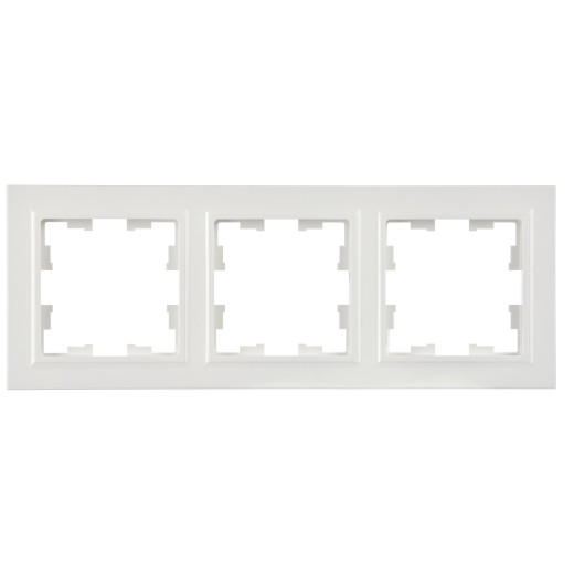 BRITE Рамка 3-мест. РУ-3-БрБ бел. IEK