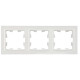 BRITE Рамка 3-мест. РУ-3-БрБ бел. IEK
