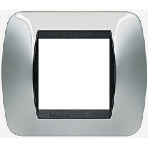 Накладка на 2 модуля, Светлый Хром