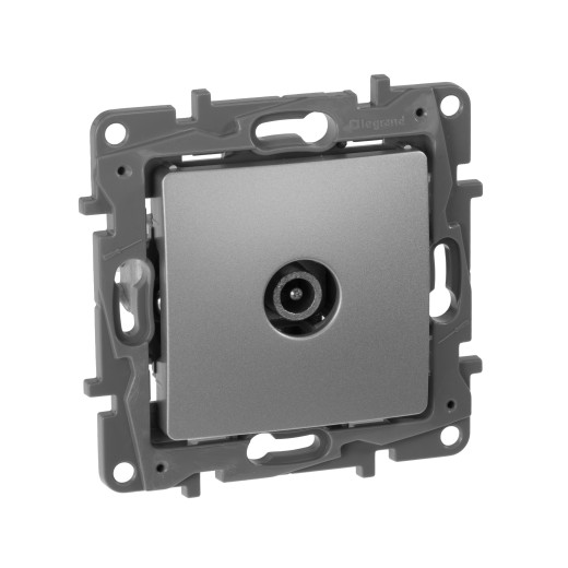 Розетка TV (телевизионная) - Legrand Etika - оконечная - алюминий