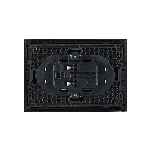 FORTE&PIANO Роз. 2-я с з/к без з/ш б/к 16А FP124 чер. IEK