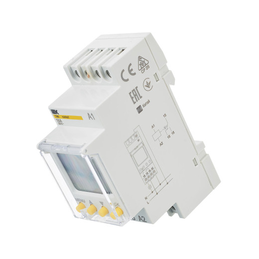 Таймер ТЭ80 цифровой 16А 230В на DIN-рейку KARAT IEK