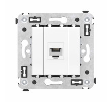 DKC Avanti Телефонная розетка RJ-12 без шторки в стену одинарная, 