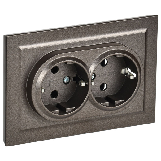 BRITE Роз. 2-я с з/к без з/ш 16А в сб. РС12-3-БрТБ бр. IEK