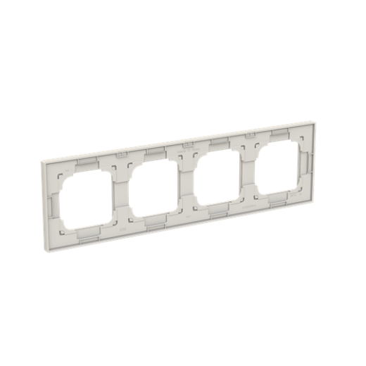 Рамка 4-постовая, серия SKY, цвет Дюна