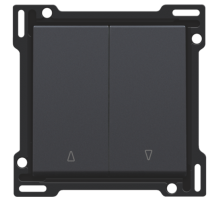 Niko Накладка на выключатель для жалюзи, антрацит