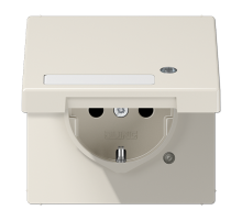 JUNG SCHUKO-розетка с крышкой, оранжевый