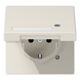 JUNG SCHUKO-розетка с крышкой, оранжевый