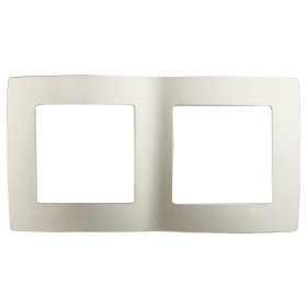 ЭРА 12-5002-15 Рамка на 2 поста, Эра12, перламутр (10/100/3000)