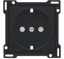 Niko Черный Накладка розетки с шт., с/з