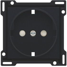 Niko Черный Накладка розетки с шт., с/з