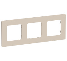 FLITE Рамка 3-мест. РУ-3-К-ФлЛ льн. IEK