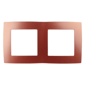 ЭРА 12-5002-24 Рамка на 2 поста, Эра12, охра (10/100/2500)