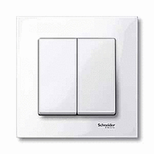 MERTEN КЛАВИША Х2, ПОЛ.БЕЛЫЙ, SM