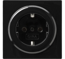 Gira S-Color Черный Розетка с/з