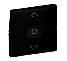 Legrand Valena LIFE Black. Лицевая панель для выключателя жалюзи и рольставней. Антрацит..