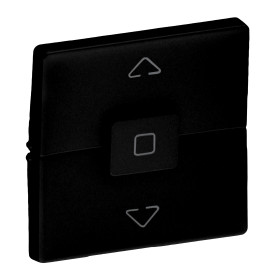 Legrand Valena LIFE Black. Лицевая панель для выключателя жалюзи и рольставней. Антрацит..