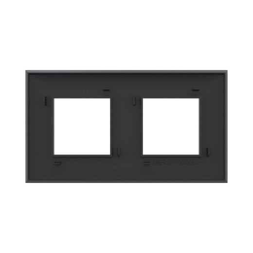 Рамка 2 поста (4 мод.), Avanti, черный матовый