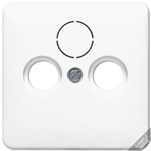 Крышка для SAT-TV-FM-розеток, фиксация винтом, термопласт, слоновая кость, CD500