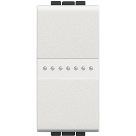 BT LL Белый Переключатель промежуточный Axial безвинтовой зажим, 1 мод.