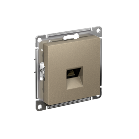 Systeme Electric AtlasDesign Шампань Розетка компьютерная RJ45, механизм