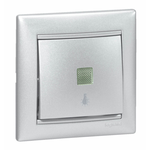 Рамка 1 пост - Legrand Valena - алюминий