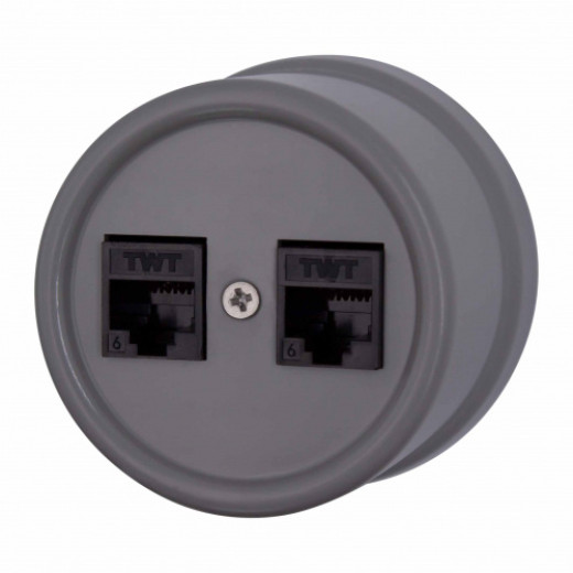 Лизетта Пластик Титан Розетка RJ45 2-ая