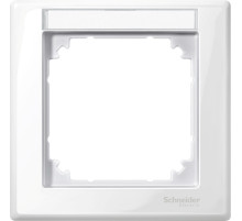 Schneider Electric Merten SM Полярно-Бел Рамка 1-ая с полем для надписи (MTN470119)