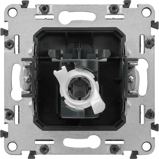 Valena LIFE.Информационная розетка одиночная RJ45 Кат.5е UTP.С лицевой панелью.Алюминий