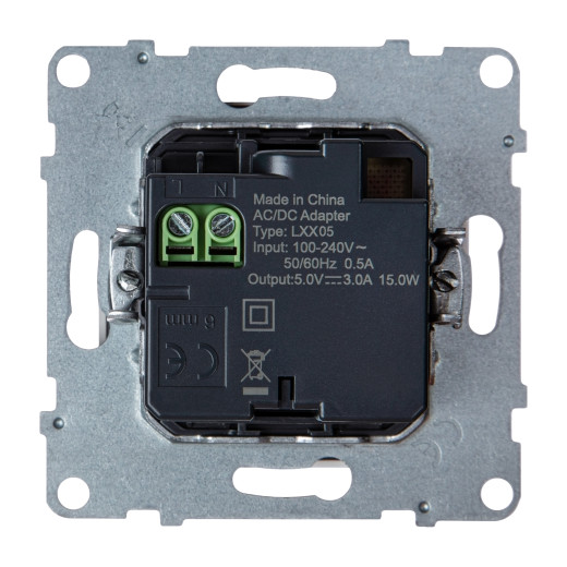 SUNO. Зарядное устройство USB 2 выхода Тип А - Тип С Цвет 