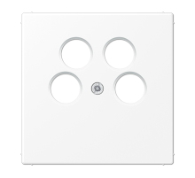 JUNG LS 990 Белый матовый Крышка для TV-SAT розетки с 4-мя гнёздами