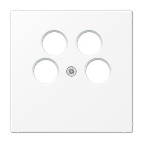 JUNG LS 990 Белый матовый Крышка для TV-SAT розетки с 4-мя гнёздами