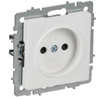 IEK BRITE Роз. без з/к с з/ш 10А РСш10-2-БрАБ а/б