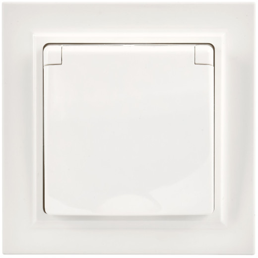 BRITE Роз. с кр. 16А IP44 РСбш10-3-44-БрБ бел. в сб.