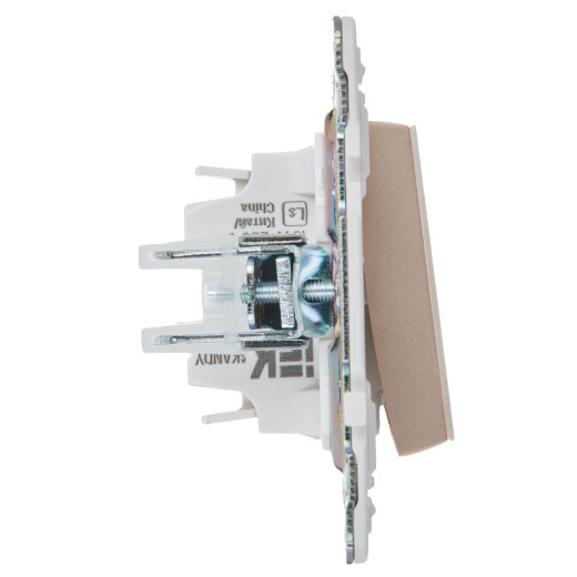 SKANDY Выключ. 1-кл. кнопоч. 10А SK-V14Sa песоч. IEK