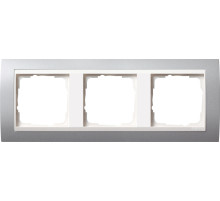 Gira Event Алюминий/Бел.глянц. Рамка 3-ая