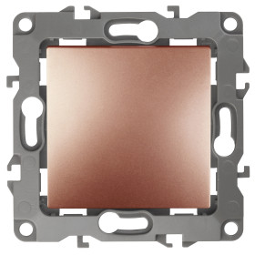 ЭРА 12-1111-14 Кнопка, 10АХ-250В, Эра12, медь (10/100/2500)