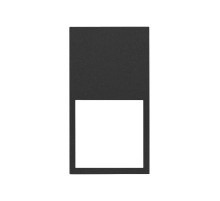 Simon 100 Черный матовый Рамка вертикальная на 2 поста/2 модуля