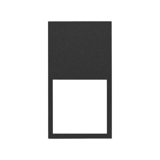 Simon 100 Черный матовый  Рамка вертикальная на 2 поста/2 модуля