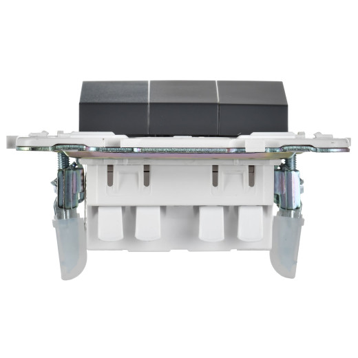 SKANDY Выключ. 3-кл. 10А SK-V11T титан IEK