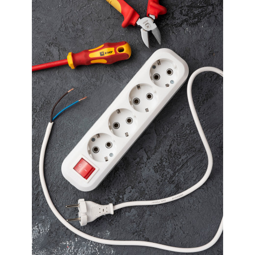 Колодка 4 гн. 16А 3,5кВт c выкл. с/з Эксперт EKF PROxima