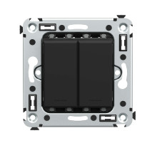 DKC Avanti Переключатель двухклавишный в стену, 