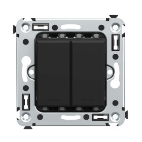 DKC Avanti Переключатель двухклавишный в стену, 