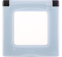 Legrand/Daccord INSPIRIA Антрацит Рамка с защитной крышкой IP 44.