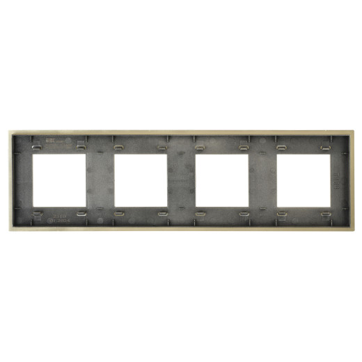 SKANDY Рамка 4-мест. SK-F34Sh металл шамп. IEK