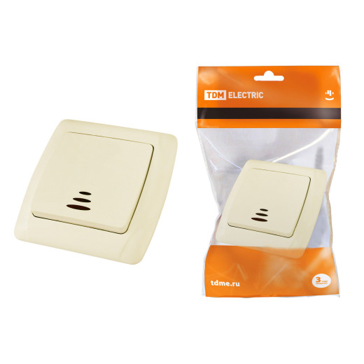 Выключатель 1 кл. с подсветкой 10А сл. кость 