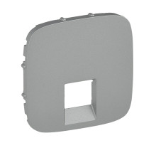 Legrand Valena ALLURE Алюм Накладка розетки ТЛФ/комп 1-ой.